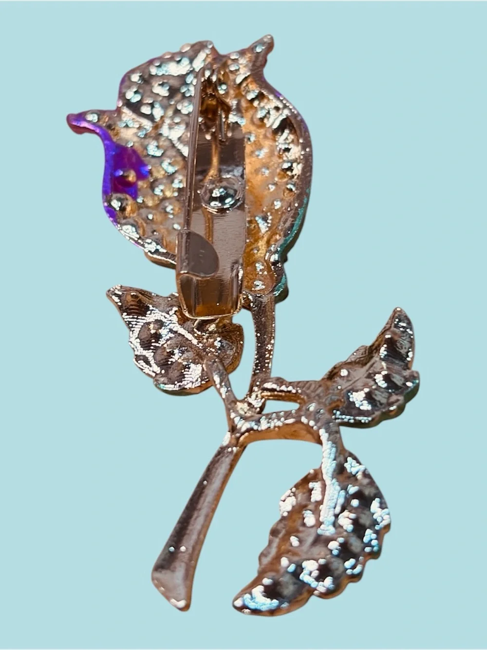 140 Crystal Rose Brooch